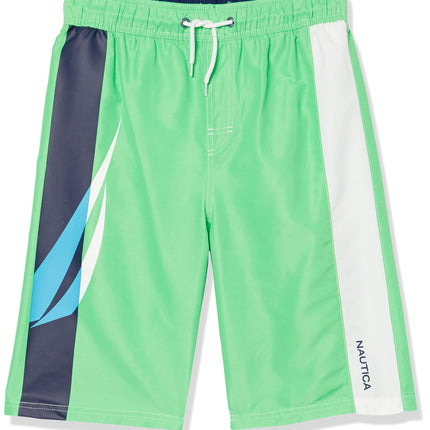 Nautica Boys' Swim Trunk with UPF 50+ Sun Protecti