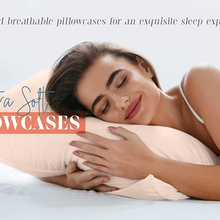 Elegant Comfort 6-Pack Solid Pillowcases 1500 Premium Hotel Quality Microfiber - Smooth Weave, Wrinkle and Stain Resistant, Easy Slip-On, 6-Piece Set, Standard/Queen Pillowcase, Navy
