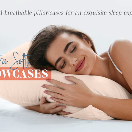 Elegant Comfort Paquete de 6 Fundas de Almohada Lisas de Microfibra de 1500 Hilos de Calidad Hotelera Premium - Tejido Liso, Resistente a Arrugas y Manchas, Fácil de Colocar, Juego de 6 Piezas, Funda de Almohada Estándar/Queen, Azul Marino
