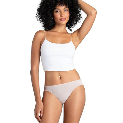 Fruit of the Loom Ropa interior de microfibra tipo bikini para mujer, paquete de 6, varios colores, 7