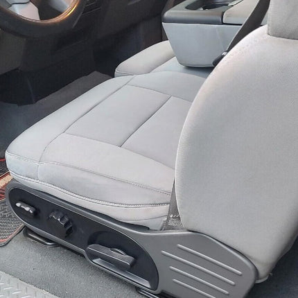 ECOTRIC Funda de asiento de tela inferior del lado del conductor delantero izquierdo gris compatible con Ford F-150 F150 STX XL 2004-2008