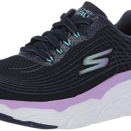 Skechers Women's Max Cushioning Elite, Navy/Lavender, 5.5 Wide