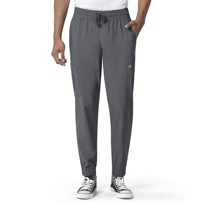 WonderWink Men's Cargo Jogger Pant, Pewter, XX-Lar