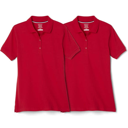 French Toast Girls' Short Sleeve Stretch Pique Pol