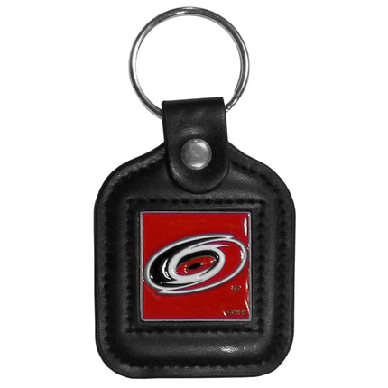 NHL Siskiyou Sports Fan Shop Buffalo Sabres Square Leather Key Chain One Size Black