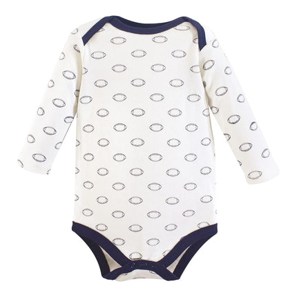 Hudson Baby Grenouillères en coton à manches longues unisexe pour bébé, Football Mvp, 3-6 mois