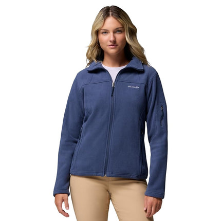 Columbia Women's Fast Trek Jacket, Full Zip Fleece Jacket, Nocturnal, Size XL