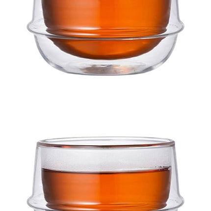 Double-Walled Kinto KRONOS Tea Glass - Maintains T