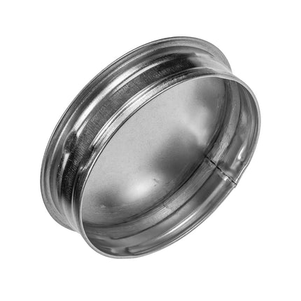 ECOPRO VENT 4” Inch Duct End Cap - Galvanized Steel Round Vent Cover for Outdoor and Indoor Use – Pipe Cover – Steel Plug for Dryer Ducts and Pipes – End Cap for HVAC Systems