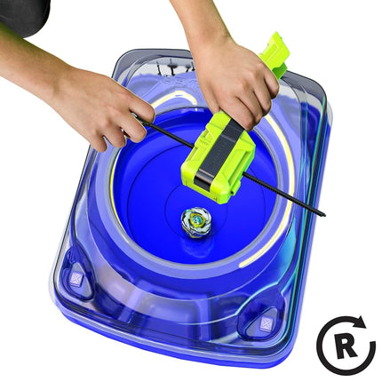 Beyblade X Clip & Rip Launcher with Takara Tomy Attack Type Top Right-Spinning Top Toy, Battling Tops Game Toys, Ages 8+