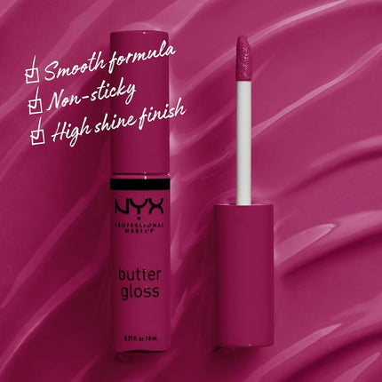NYX Professional Makeup Butter Gloss, Lip Gloss, Shade: Devils Food Cake