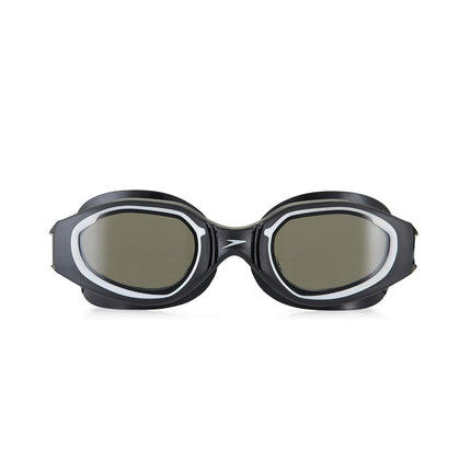 Speedo Gafas de natación unisex para adulto Hydro Comfort, negro/acero