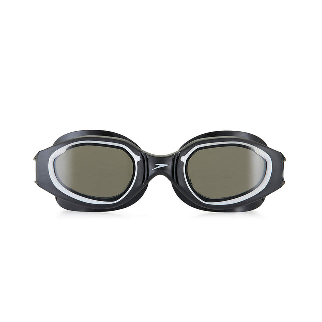 Lunettes de natation Speedo unisexe pour adulte Hydro Comfort, noir/acier