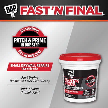 Dap Pint FastN Final Spackling Interior & Exterior 12141