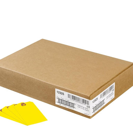 Shipping Tags, Paper, 4 3/4 x 2 3/8, Yellow, 1,000/Pack - Sold As 1 Box