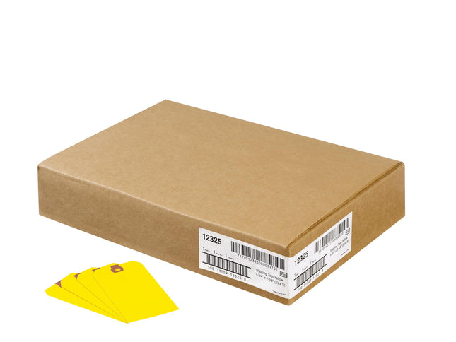 Shipping Tags, Paper, 4 3/4 x 2 3/8, Yellow, 1,000/Pack - Sold As 1 Box