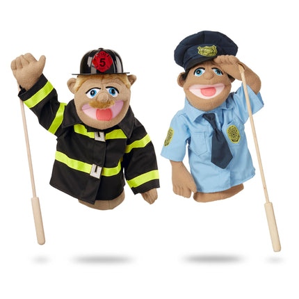 Melissa & Doug Puppet Bundle - Police Officer and 