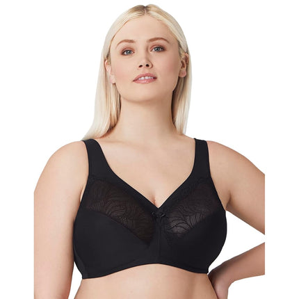 Glamorise MagicLift Natural Shape Support Wirefree Bra 1010 (Women's & Women's Plus) Black