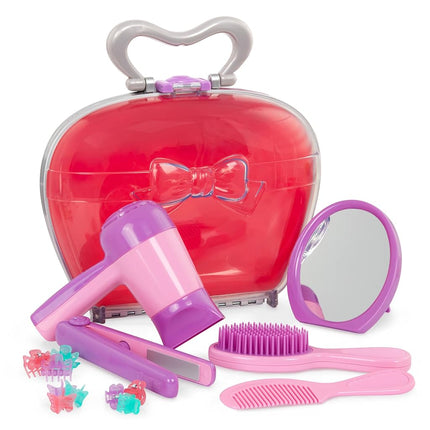 Battat – Play Circle – Hair Dryer With Sounds & Air – Carrying Case – Salon Accessories – Pretend Play Toys – Beauty Shop – 3+ Years(15 Pieces)