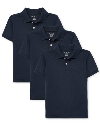 The Children's Place Boys Uniform Soft Jersey Shor