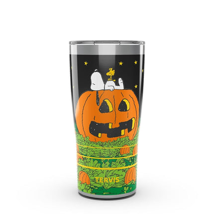 Tervis Traveler Peanuts™ - El Gran Susto de Calabaza Fabricado en EE. UU. Vaso térmico de doble pared, mantiene las bebidas frías y calientes, 591 ml