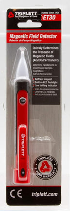 Triplett ET30 Non-Contact Magnetic Field Detector - AC/DC/Permanent