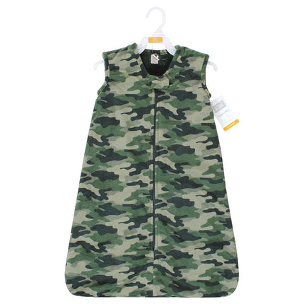 Hudson Baby Saco de dormir de piel sintética de felpa unisex para bebé, manta ponible, camuflaje, 6-12 meses