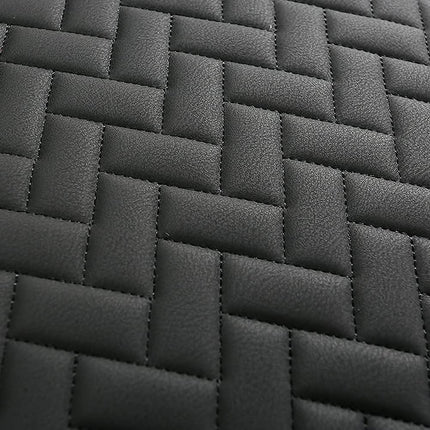 West Llama Full Set Car Seat Covers for Front and Rear Bottom Seats Only, Luxury PU Leather Car Seat Pads Protectors Waterproof and Wear-Resistant,Black
