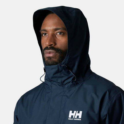 Helly Hansen Men's Seven J Waterproof Jacket, Navy, M