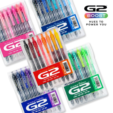 Bolígrafos de gel Pilot G2 Premium, estuche de 8 unidades inspiradas en la NUEVA película Mean Girls, punta fina de 0.7 mm, surtido