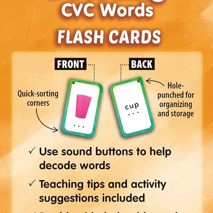 Decoding CVC Words Flash Cards (EP62057)