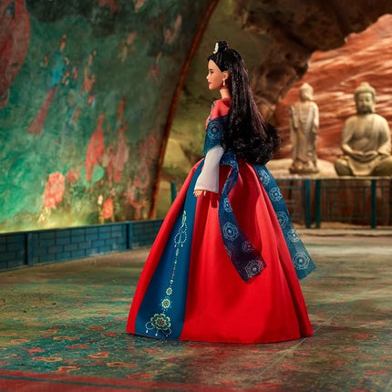 Barbie Signature Doll, Lunar New Year Collectible in Traditional Hanfu Robe with Chinese Prints, Displayable Packaging
