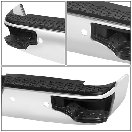 DNA MOTORING Rear Step Bumper Compatible With Ram 1500 2009-2010/Ram 1500 2011-2018/Ram 1500 Classic 2019-2023/With Sensor Hole,without Dual Exhaust Cutouts, CH1103122, RBUM-ST-DR09-06-CH