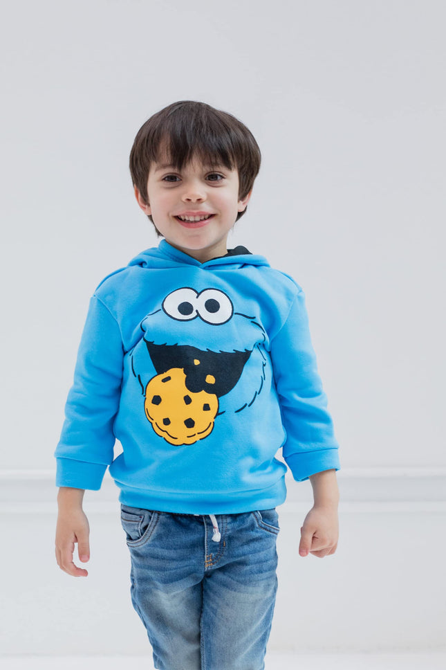 Sesame Street Cookie Monster Toddler Boys Fleece Pullover Hoodie 2T