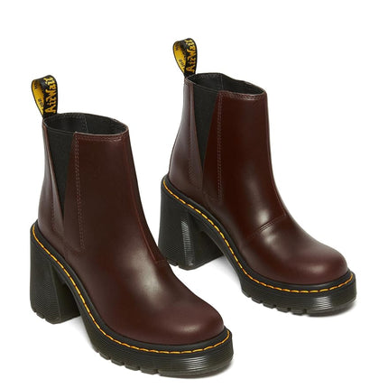 Dr. Martens womens Spence Fashion Boot, Dark Brown, 5