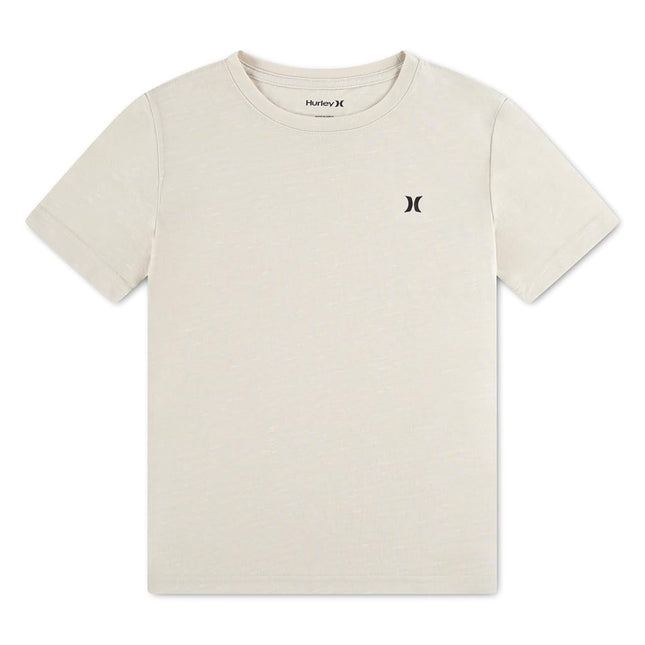 Hurley Boys' Soft Basic Cloud Slub T-Shirt, Bone, X-Large