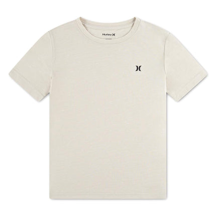 Hurley Boys' Soft Basic Cloud Slub T-Shirt, Bone, Large
