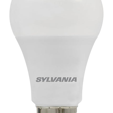 Sylvania Iluminación del Hogar 74429 Bombilla LED, Lámpara A19, Paquete de 4, 12 W, Regulable, 80 CRI, 1100 Lúmenes, 5000K