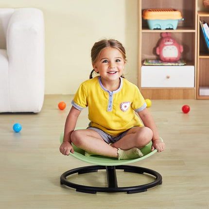 VEVOR Kids Swivel Chair, 220 LBS Capacity, Sensory Spinning Chair, Autistic Kids Sensory Toy, Toddler Sit and Spin Chair for Coordination Balance Focus Training, Green
