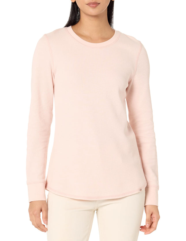 Dickies Women's Crew Ls, Pink, L
