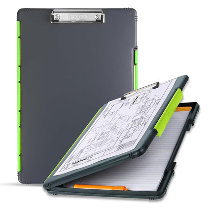 Dexas Storage Clipboard, Legal Size, Gray with Gre