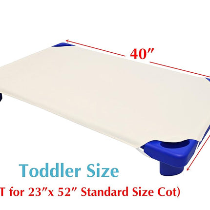 American Baby Company 100% Natural Cotton Percale Standard Daycare/Pre-School Cot Sheet, Cream, 23" x 40", Soft Breathable