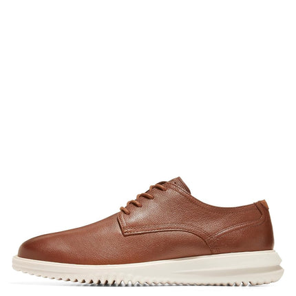 Chaussures richelieu à bout droit Grand+ pour homme Cole Haan, cuir fauve/ivoire, 8.5-W US