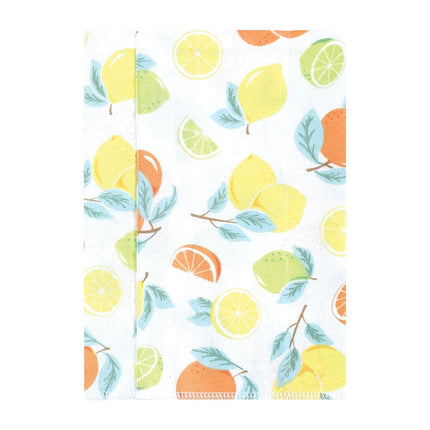 Hudson Baby Unisex Baby Flannel Burp Cloth 7pk, Citrus Mint, One Size