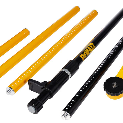 DEWALT Laser Level Mounting Pole, 1/4-Inch Base (D