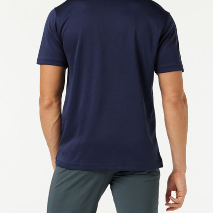 Polo Under Armour Tech para hombre, azul marino/grafito, talla grande