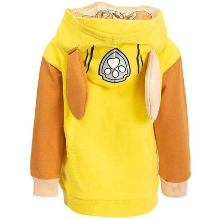 Paw Patrol Rubble Toddler Boys Fleece Cosplay Zip-Up Hoodie 5T