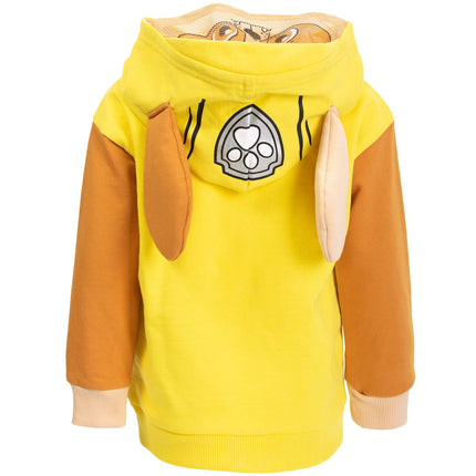 Paw Patrol Rubble Toddler Boys Fleece Cosplay Zip-Up Hoodie 5T