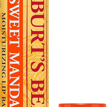 Burts Bees Sweet Mandarin Moisturizing Lip Balm for Unisex 0.15 oz Lip Balm, White