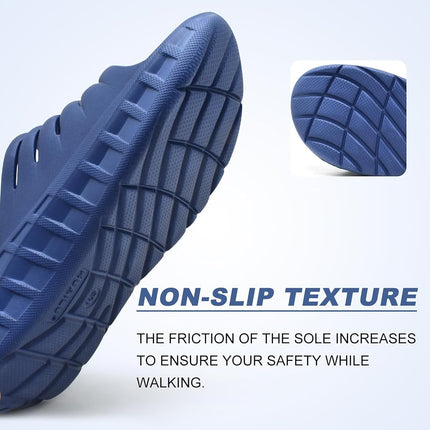KUAILU Mens Recovery Sandals Sport Comfort Arch Support Cushion Athletic Slides Orthotic Plantar Fasciitis